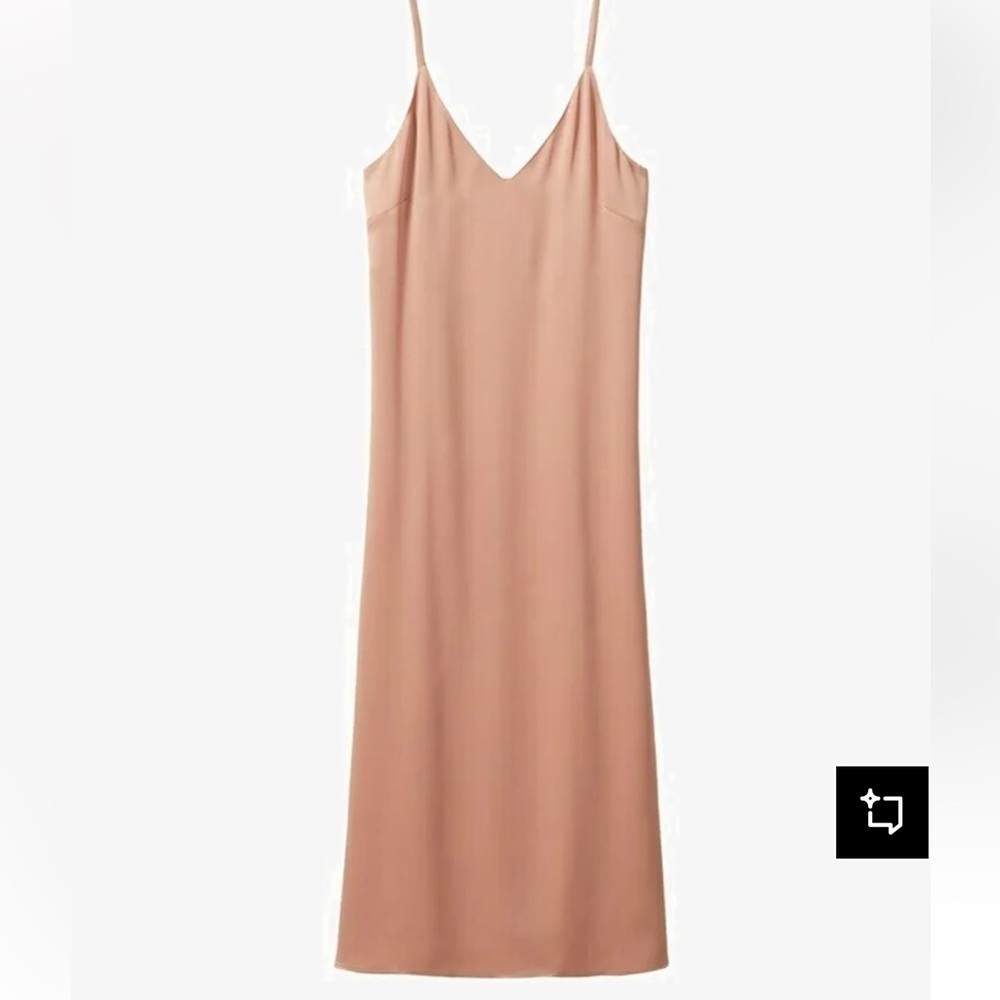 Mango MNG Blush Pink Midi or Maxi slip dress size small - Picture 2 of 16